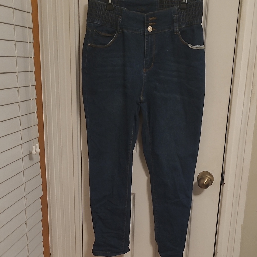 High Rise Dark Blue Women's Jeans